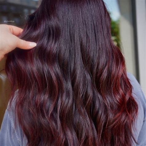 red purple balayage